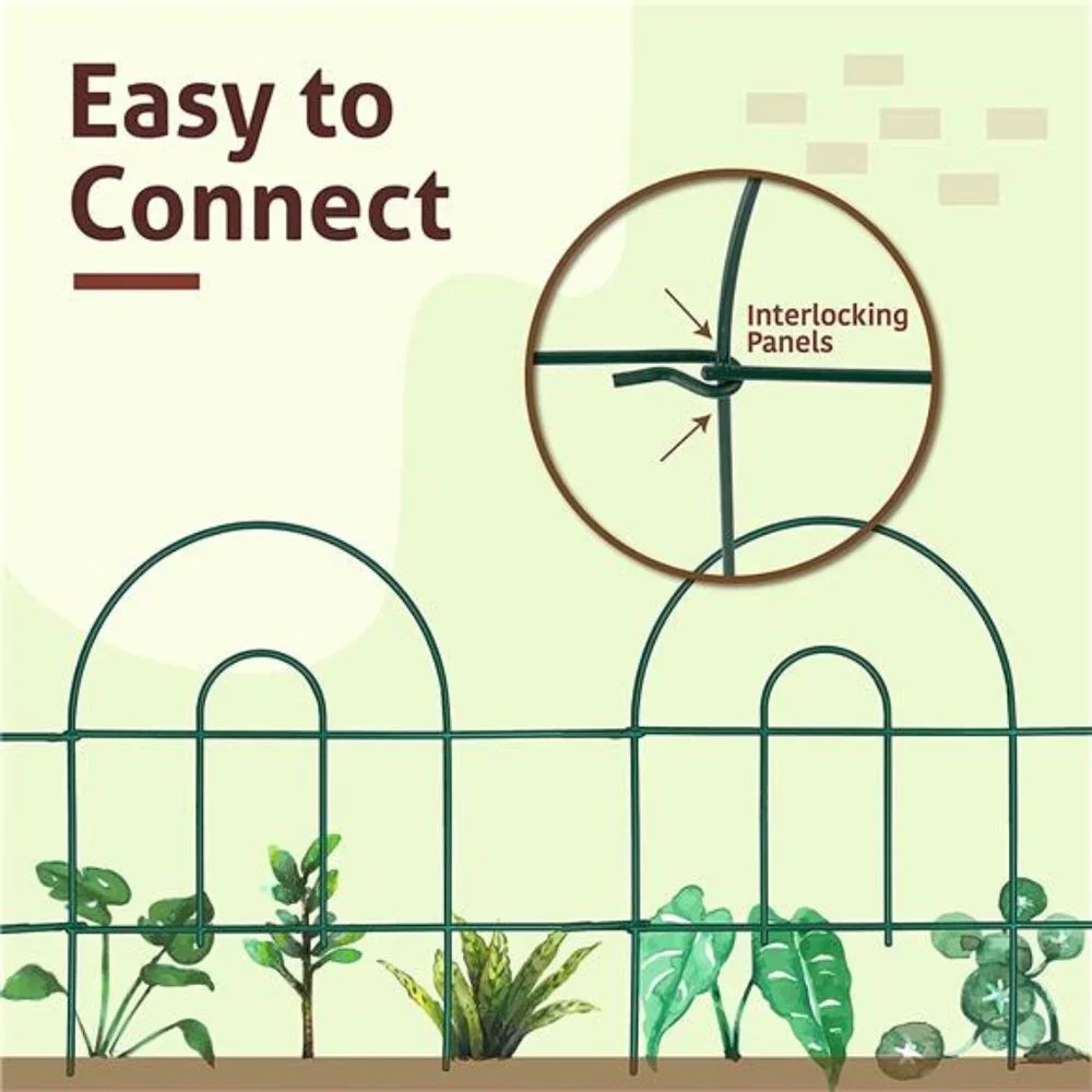 Decorative Garden Fence Rustproof Iron Garden Fencing (18in x 20ft)